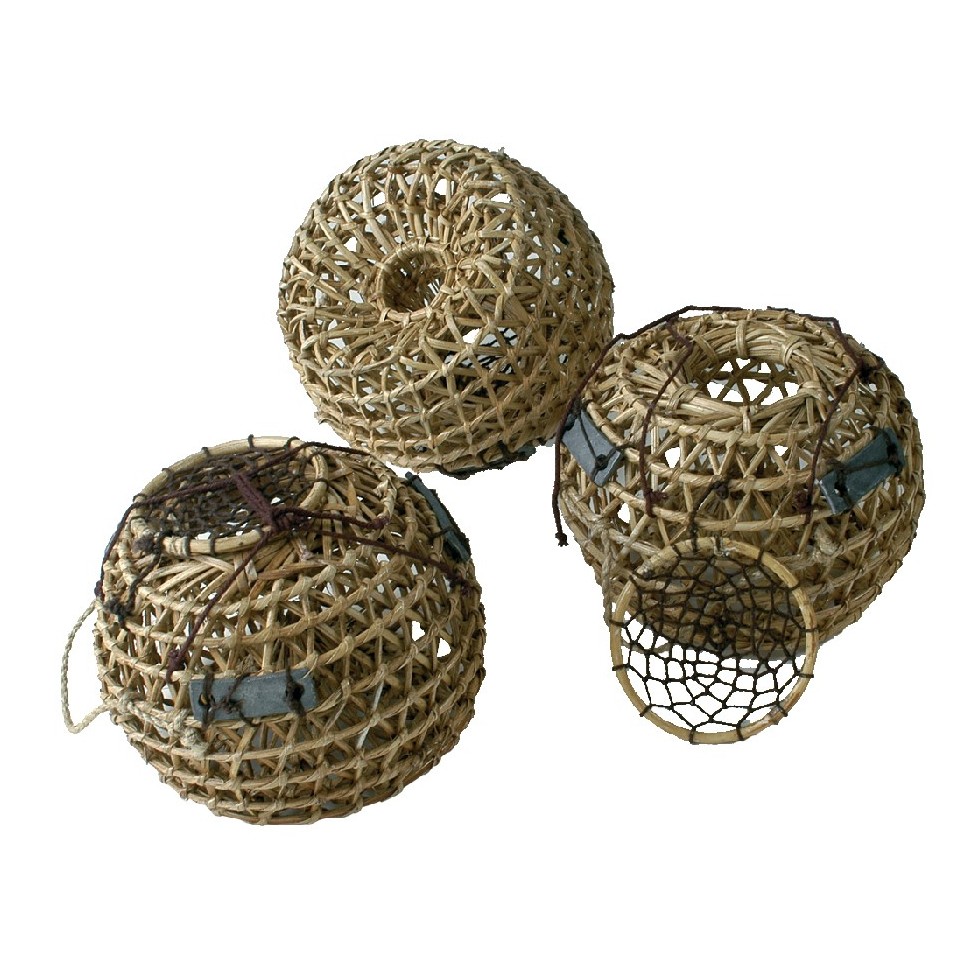 2X Bambou Tissage Paniers En Osier Plat à la Main Décoration de S1603