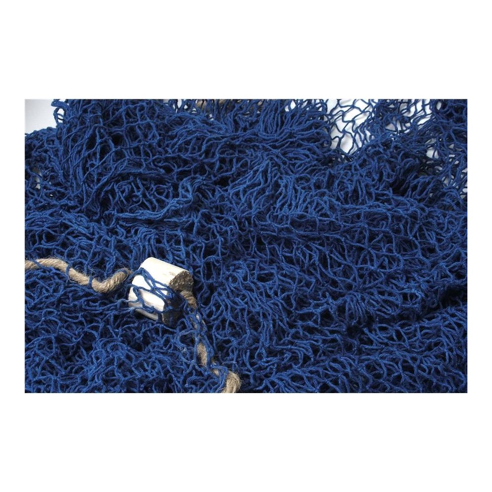 Blue Panda - Red de pesca náutica decorativa, algodón, para el mar