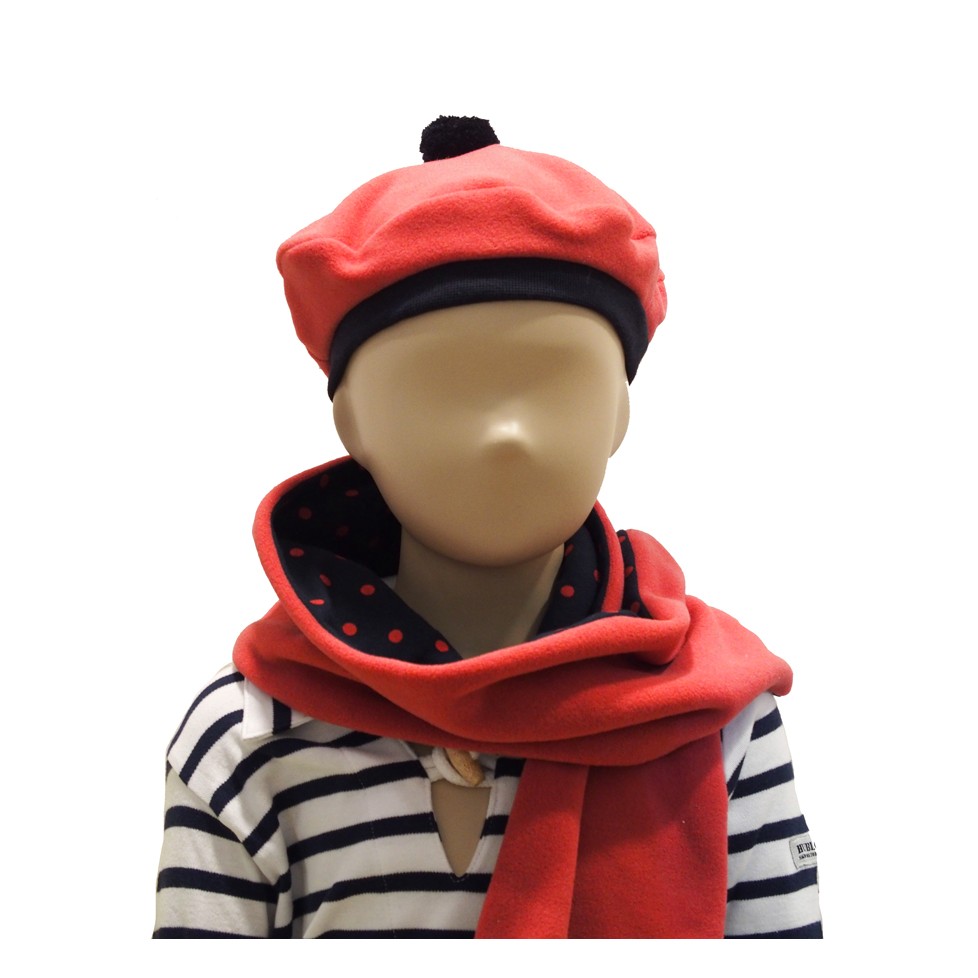 Echarpe Et Foulard Bebe Cerise Bleu Calin Malin