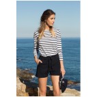 "PÊCHEUR" CAMISETA MARINERA MUJER RAYAS BLANCO-MARINO Hublot Mode Marine