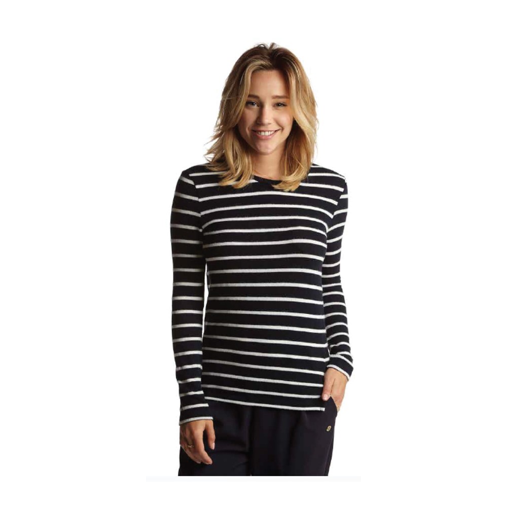 Camisetas rayadas de mujer best sale