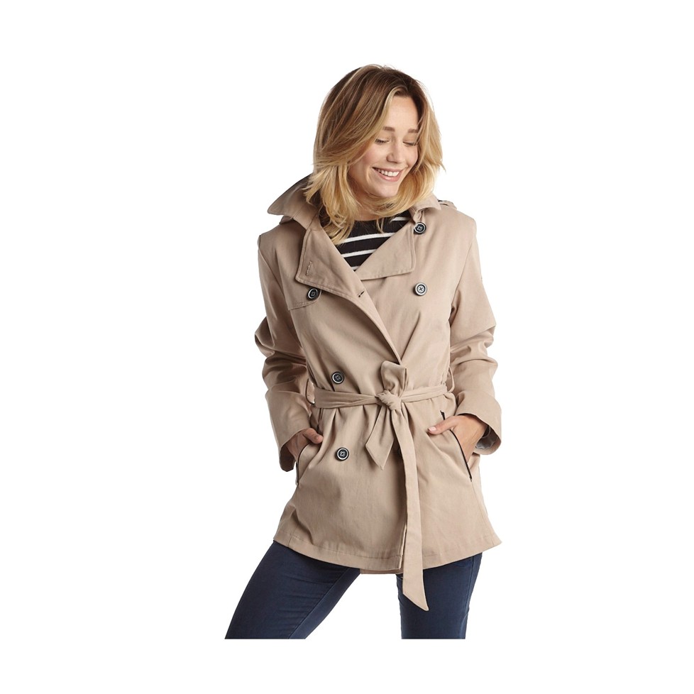 solo Mimar mapa GABARDINA TRENCH MUJER COLOR ARENA "MARLEN"
