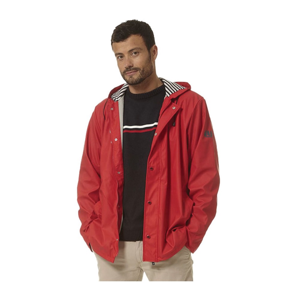 chubasquero rojo hombre