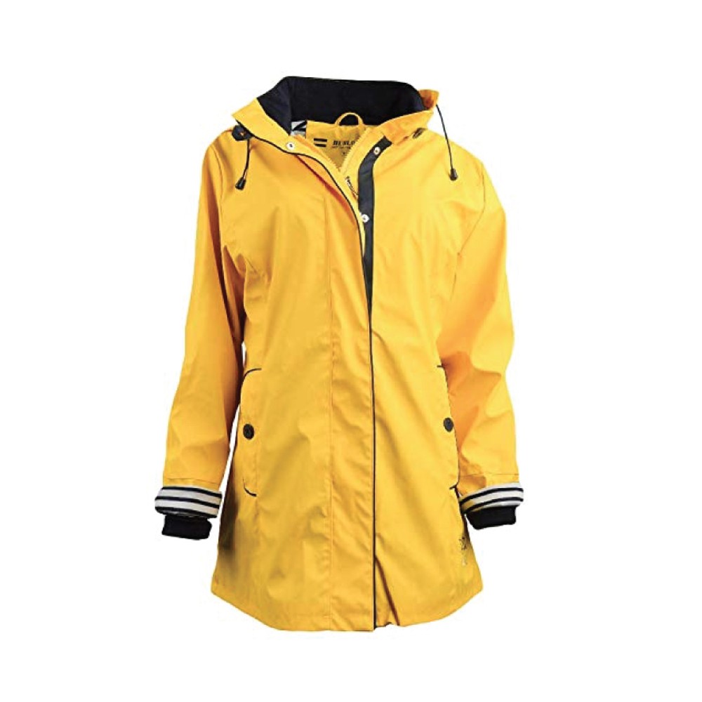 CHUBASQUERO IMPERMEABLE POLAR MUJER AMARILLO "SIA"