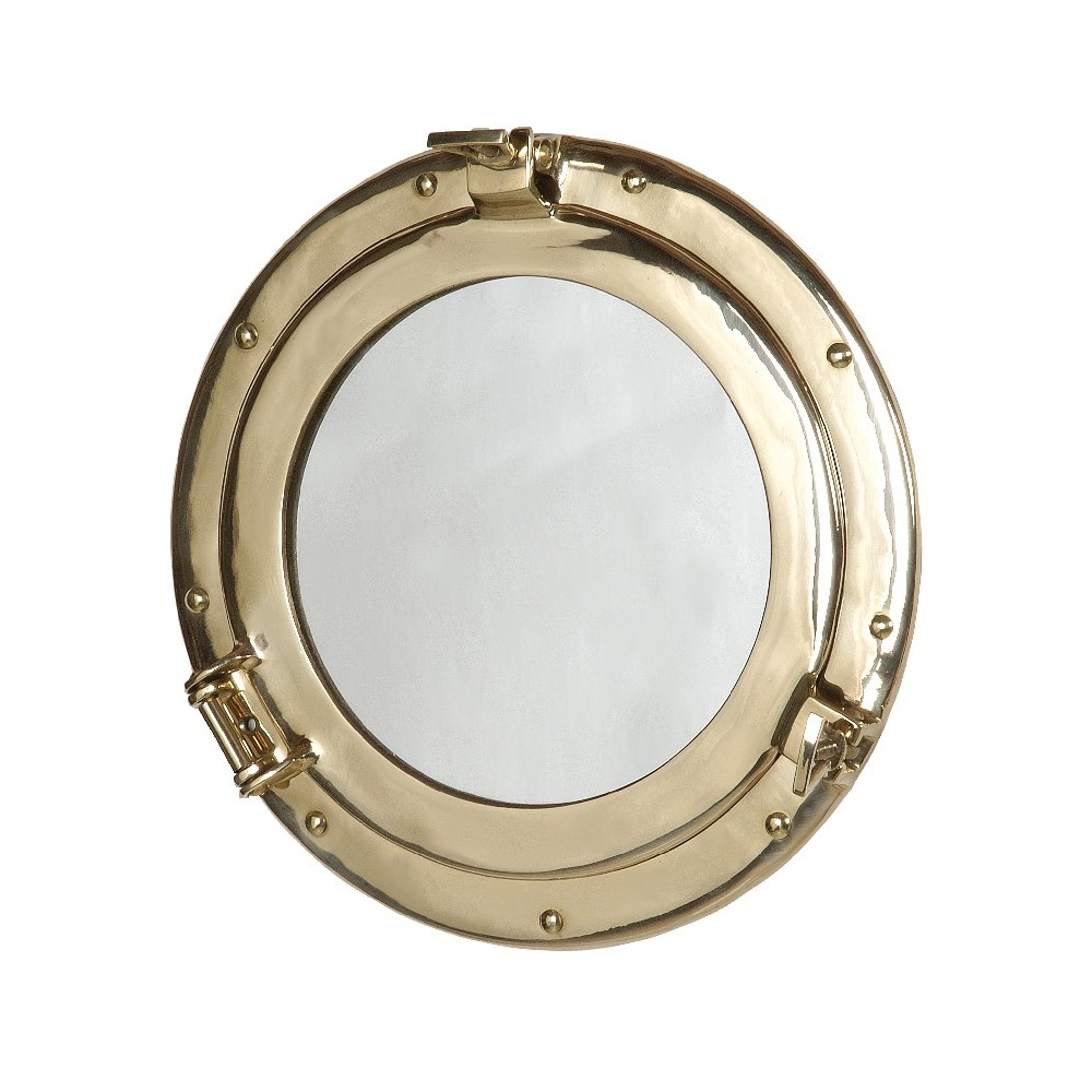 NAUTICAL BRASS PORTHOLE MIRROR