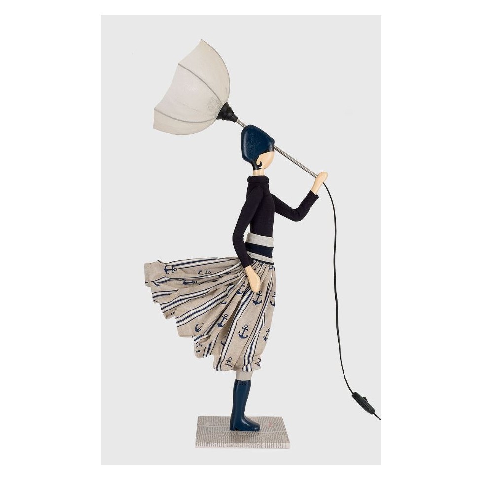 GIRL WITH UMBRELLA LAMP