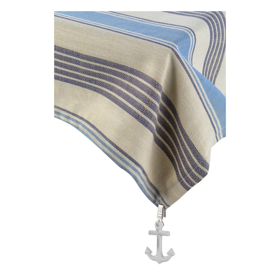 Lot De 4 Poids De Nappe En Pierre Avec Clip Métal - Pour Camping, Pique-nique, Fixation Nappe Extérieure