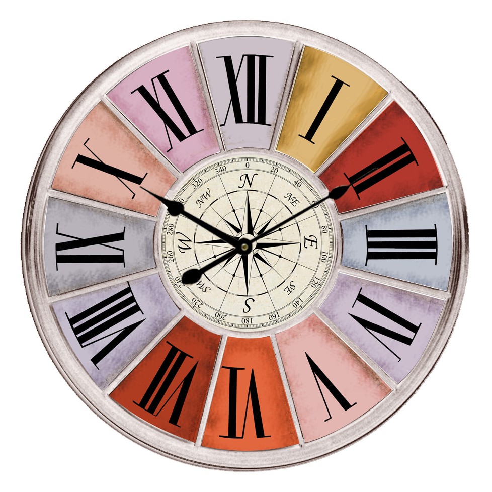 150ｃｍ Rose Horloge en Bois de Style Européen Horloges sur Pied de Table Décor de Maison 