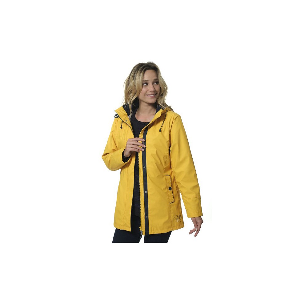 CHUBASQUERO IMPERMEABLE MUJER AMARILLO "SIA"