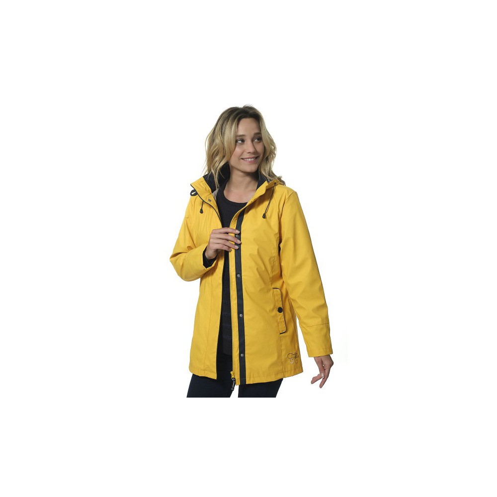 anorak amarillo mujer