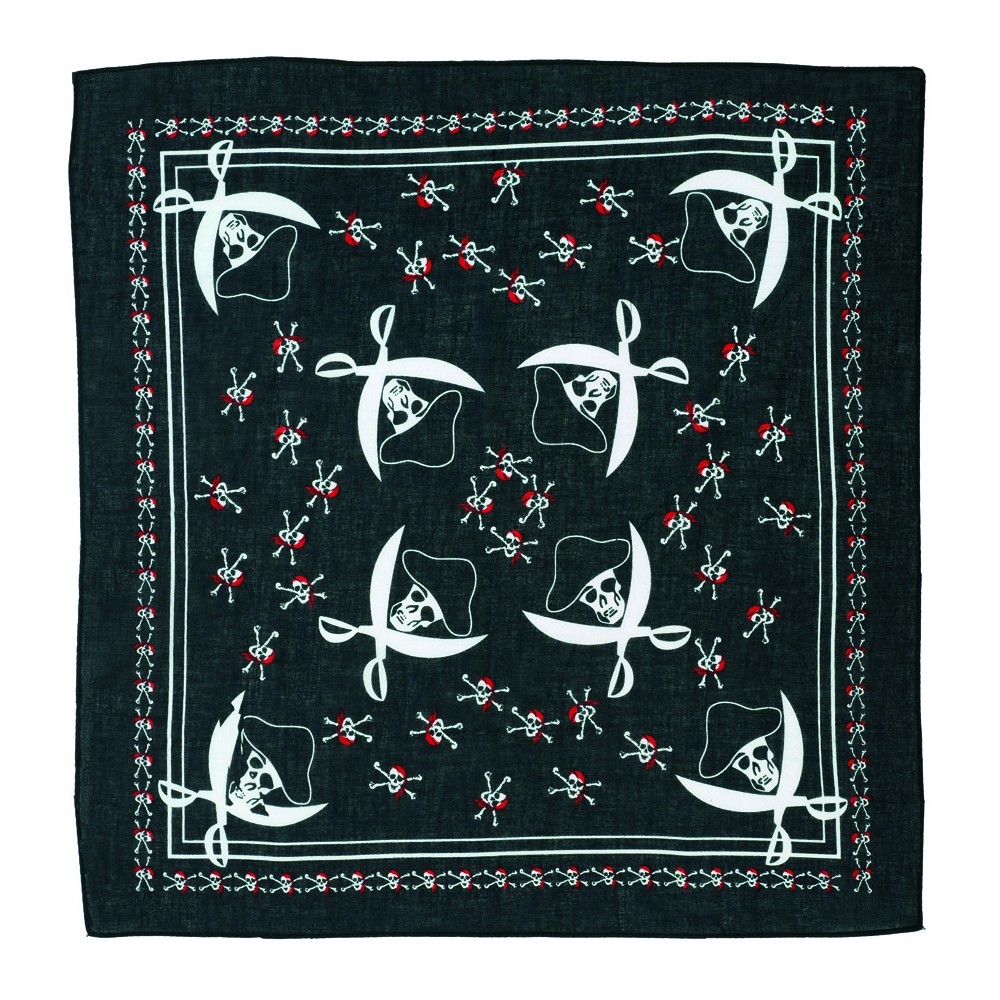 LARGE SQUARE SCARF PIRATE PUNK main image 1