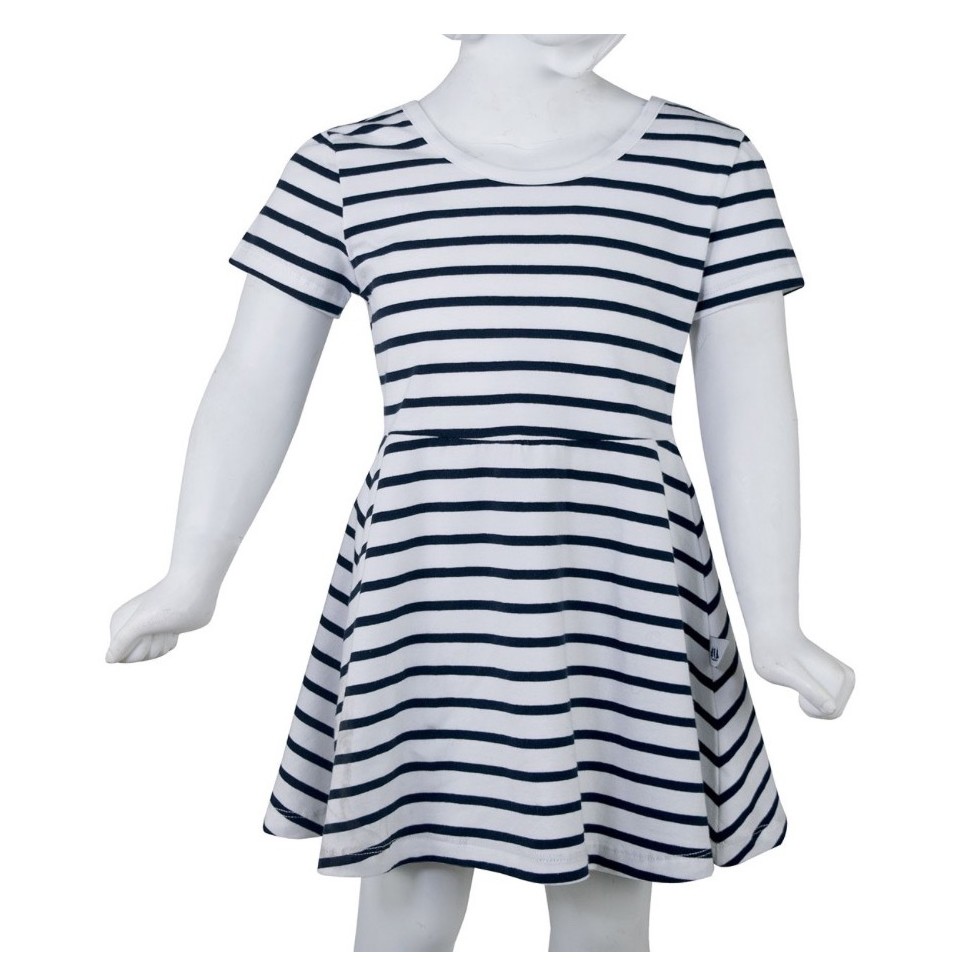 VESTIDO BLANCO/AZUL NIÑA "EXÓTICA" Tallas 2-10 años