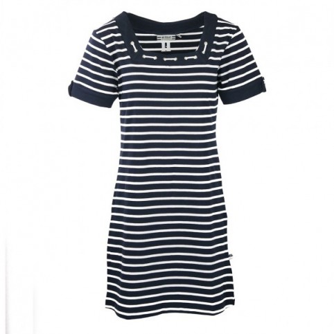 "SAMBA" VESTIDO NÁUTICO MARINE/BLANCO