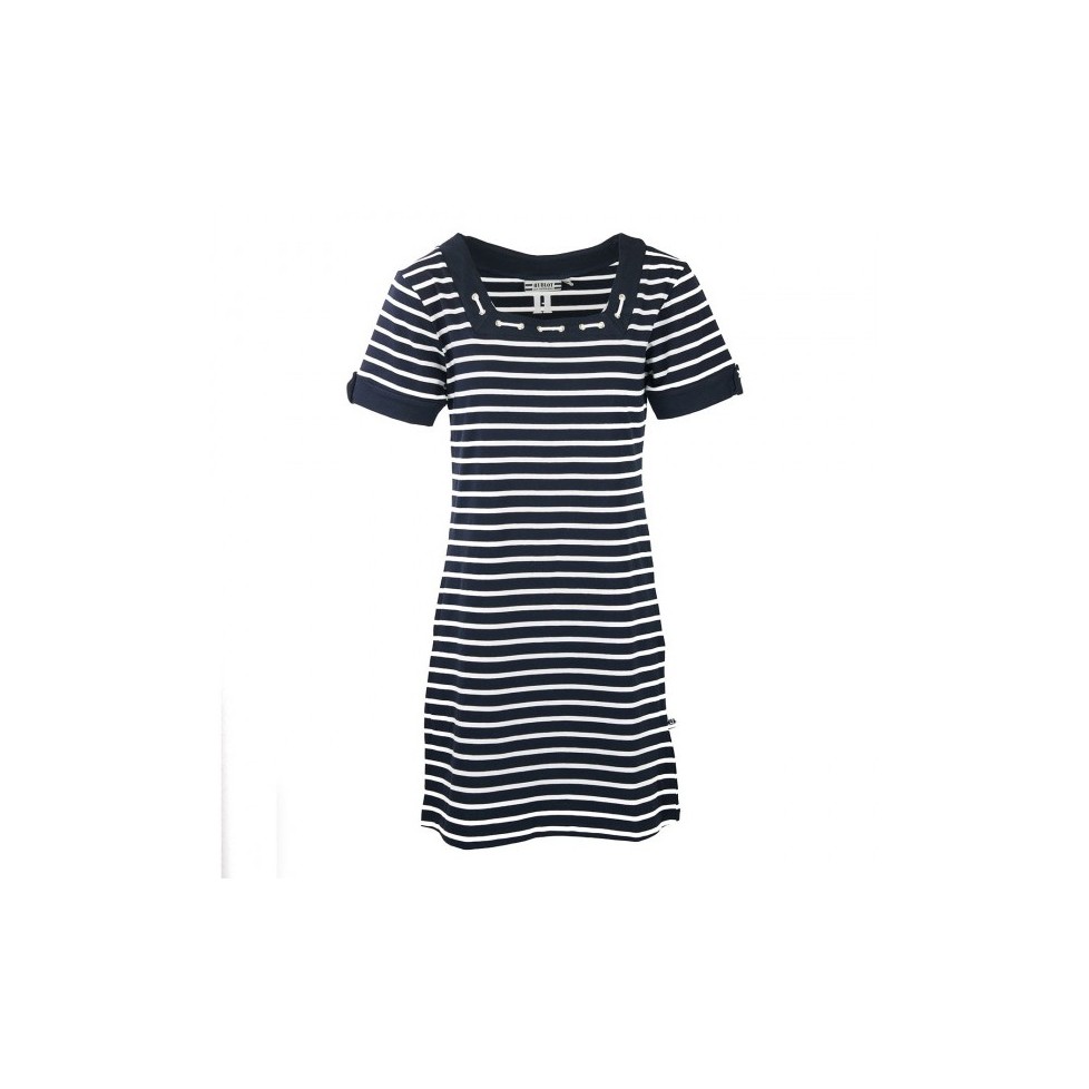 "SAMBA" VESTIDO NÁUTICO MARINE/BLANCO