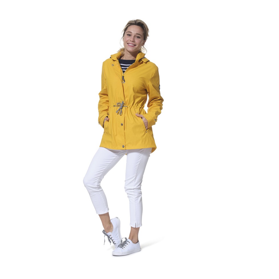 IMPERMEABLE MARIN HUBLOT FEMME 