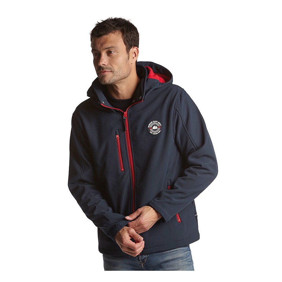 Sudadera orgánica con capucha Ancla navy - Nautamaris