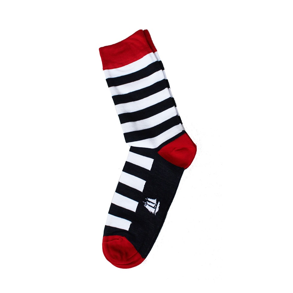 Chaussettes Montantes PEAR SOX Rayées Bleu Marine Et Blanc - Baseball, Softball, Foot