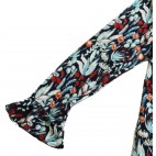 "FOSCA" WOMEN'S NAUTICAL FLOWERS  SHIRT