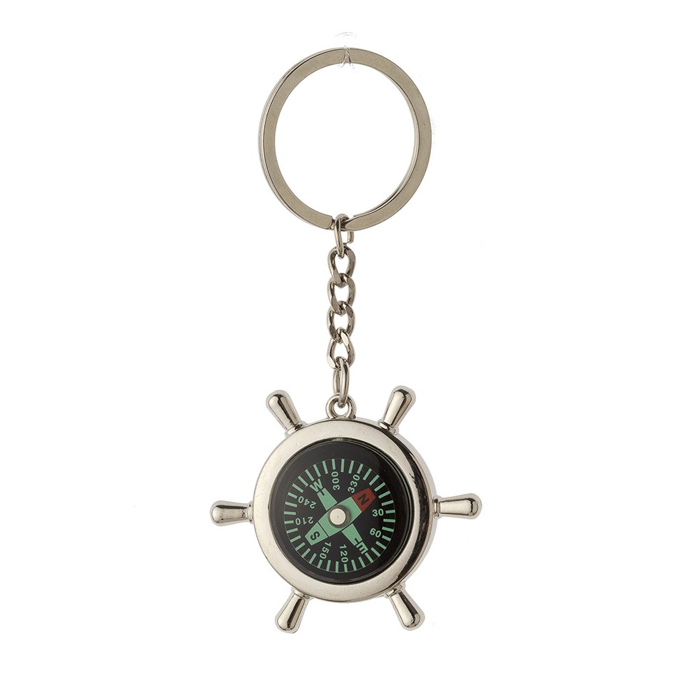 PORTE-CLEF NAUTIQUE TIMON BOUSSOLE