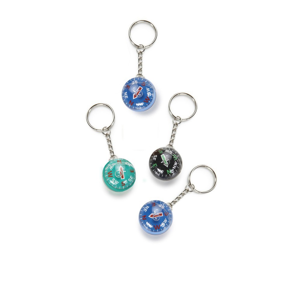 COLLECTION DE 4 PORTE-CLEFS BOULE BOUSSOLE