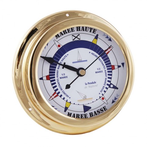 Horloge de marée, testeur de coquille en cuivre marine pour