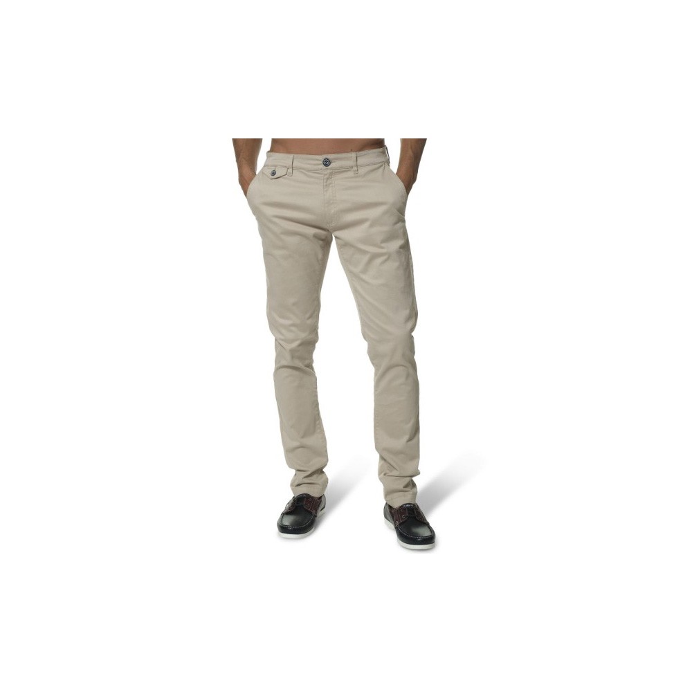 "LEVON" MEN'S BEIGE CHINO PANTS