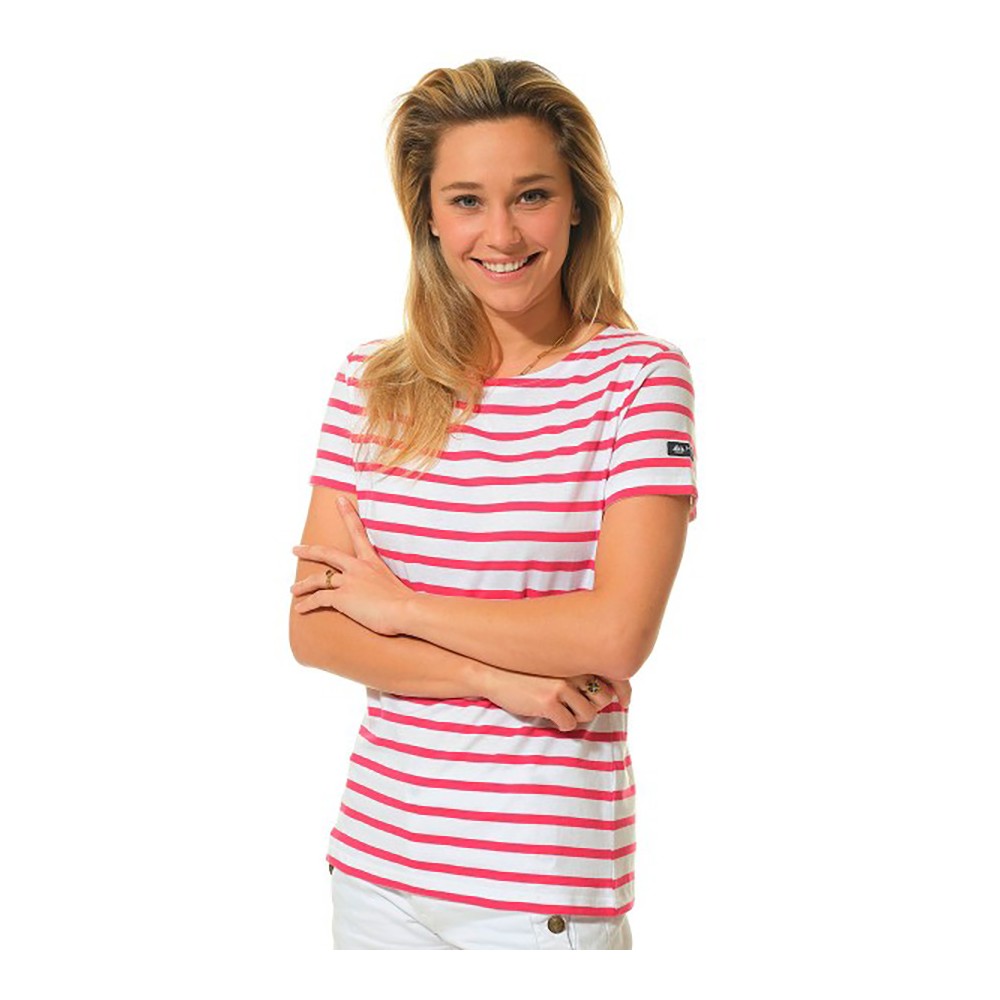 Marinière Femme Tee Shirt Mariniere Rouge T-shirt Rayé Coton Bio