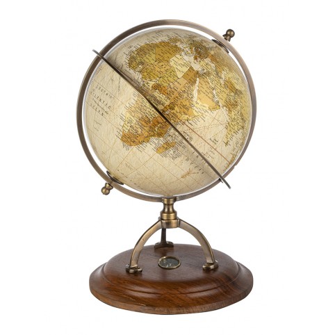 Objet décoratif à poser Approbatio globe terrestre H30 cm Métal