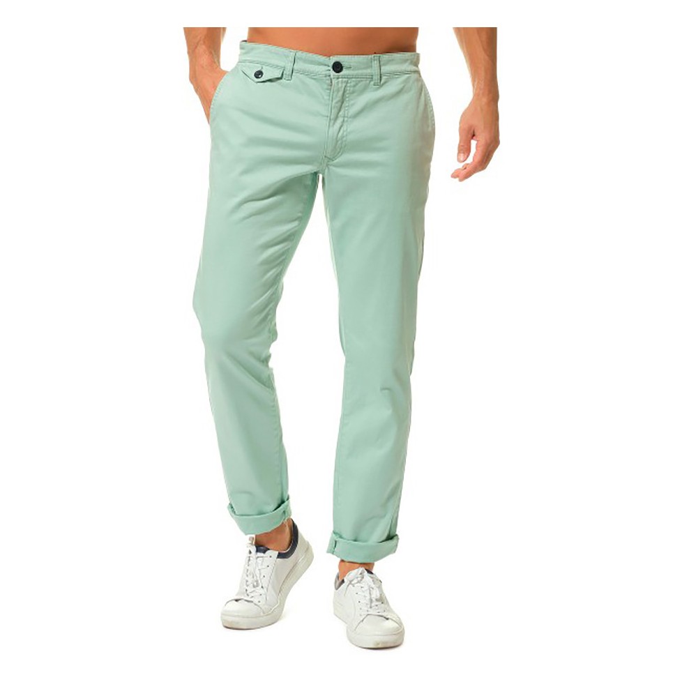 MEN'S LIGHT GREEN CHINO PANTS 