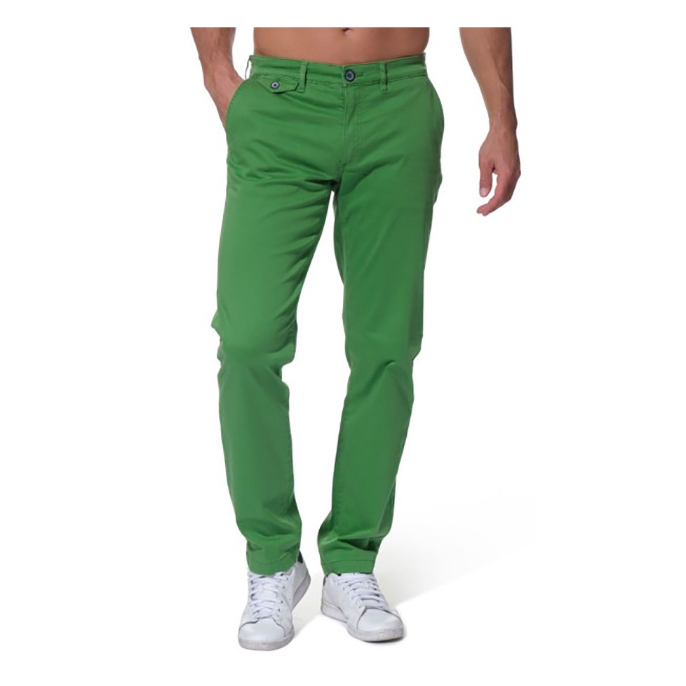 PANTALONES CHINOS VERDES HOMBRE "LEVON"