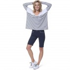"VASCO" PANTALON BERMUDA BLEU MARINE POUR FEMME
