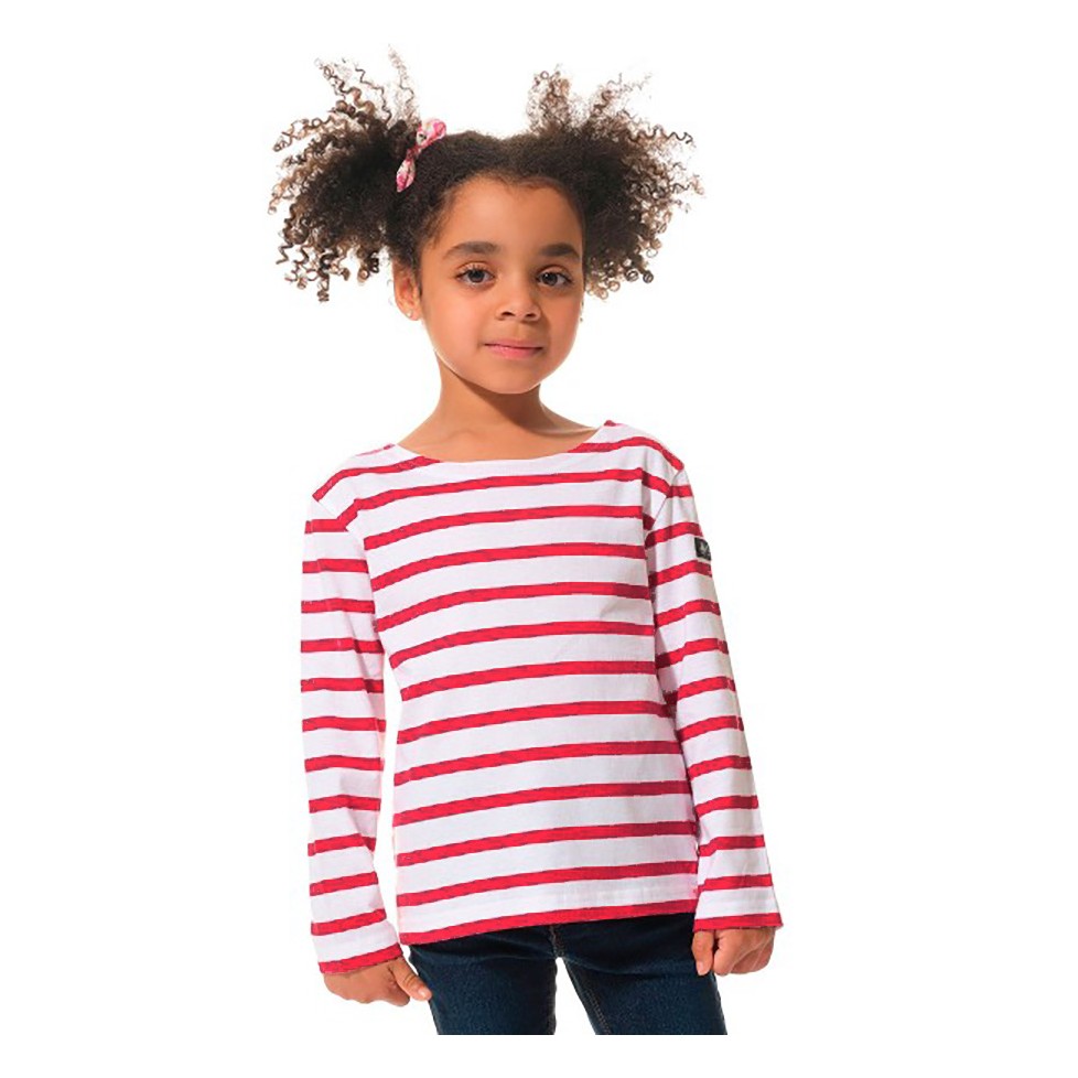 PÊCHEUR CAMISETA DE RAYAS NIÑOS BLANCA/ROJA