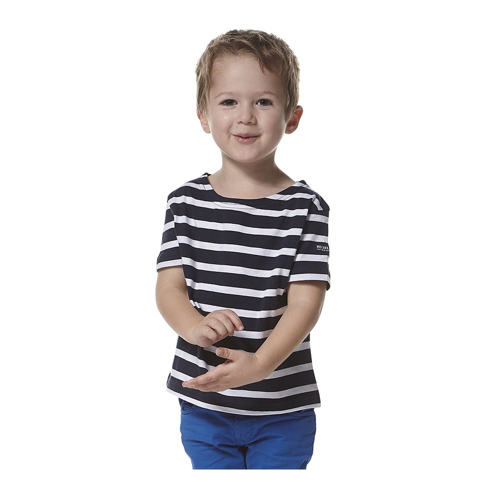 GW CLASSY OUTFIT T-shirt Rayé Manches Courtes Col Rond Enfants - Garçons Et Filles