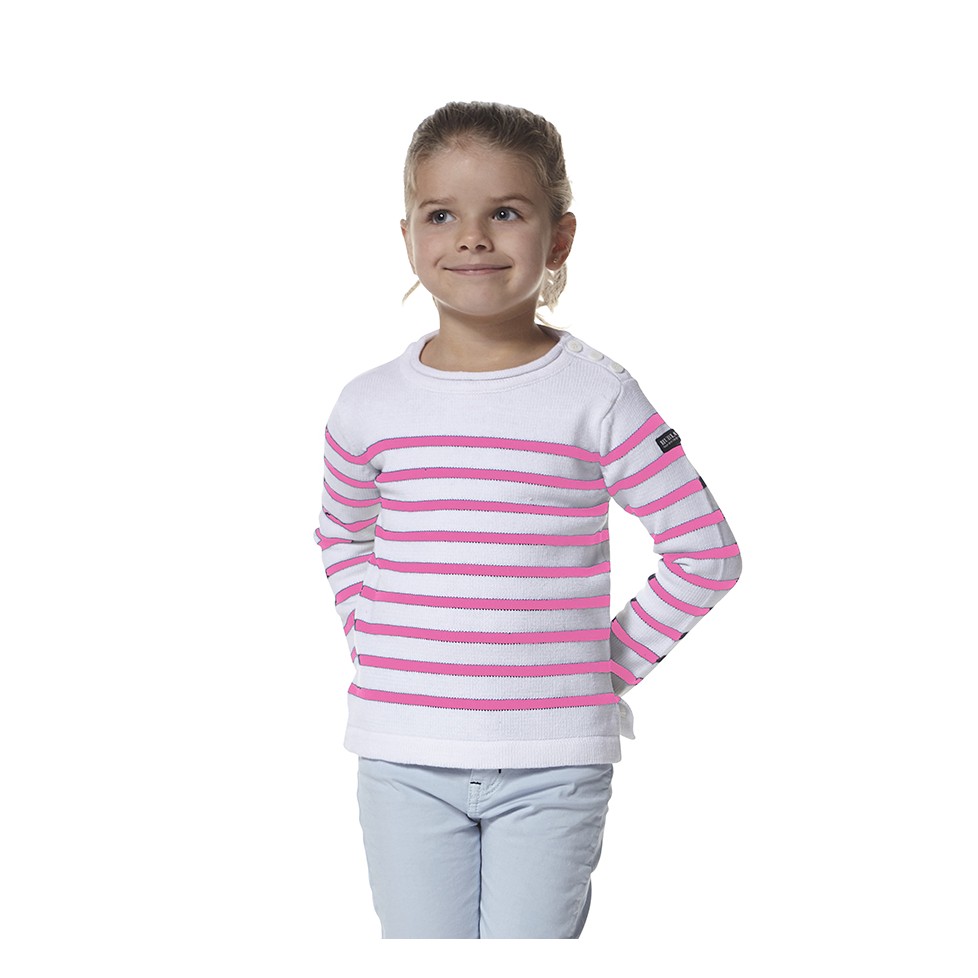 Pull en coton pour petite fille ELENIE - Hublot Mode Marine Nice