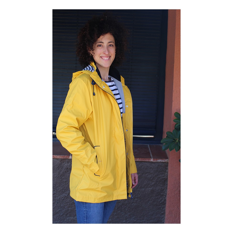 YELLOW NAUTICAL RAIN JACKET