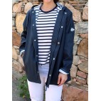 "TSUNAMI" CIRÉ MIXTE IMPERMÉABLE BLEU MARIN