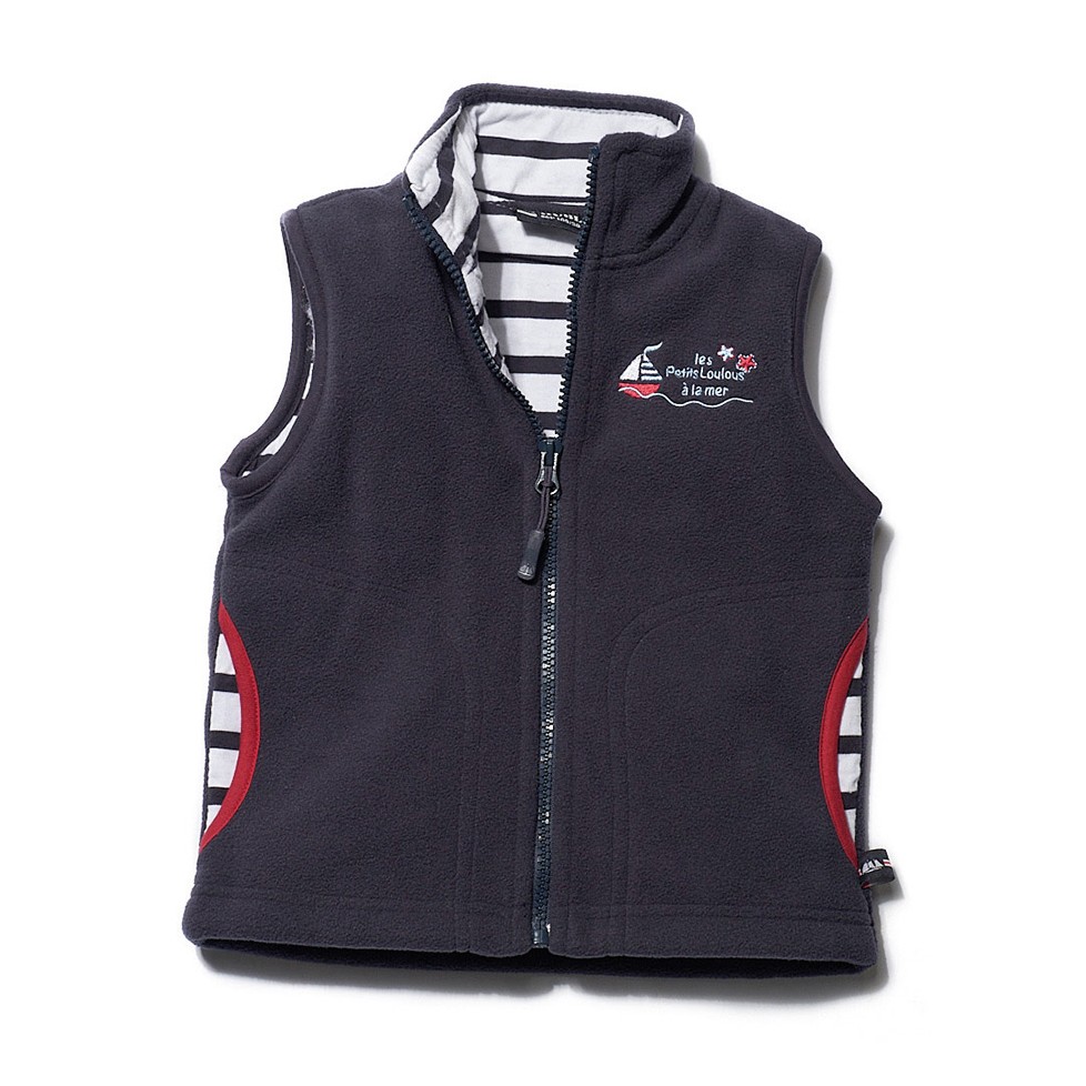 Blouson Enfant Mark Todd Doublé Polaire - Marine 10-12 Ans - Veste D'équitation