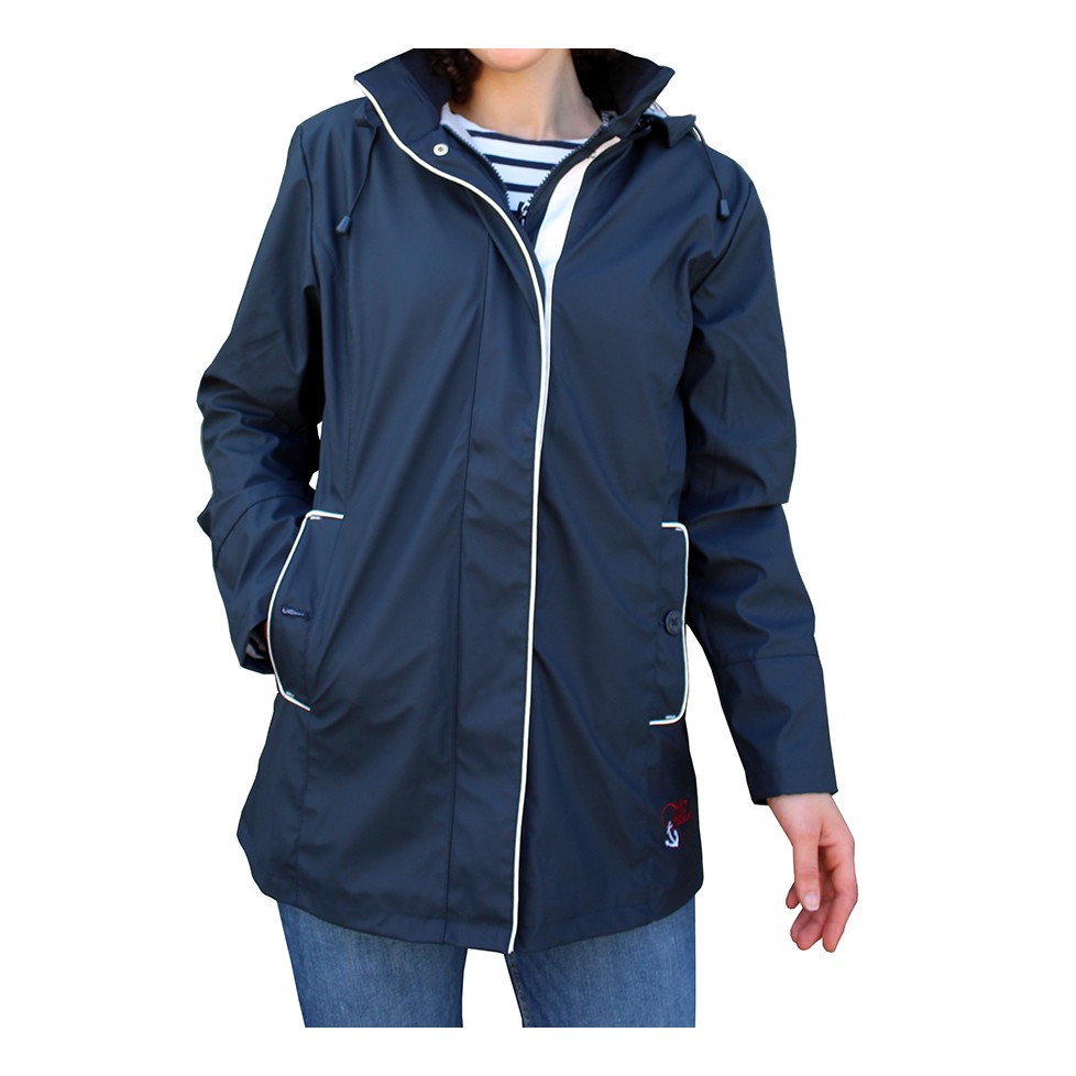 IMPERMEABLE POLAR AZUL MARINO "SIA"