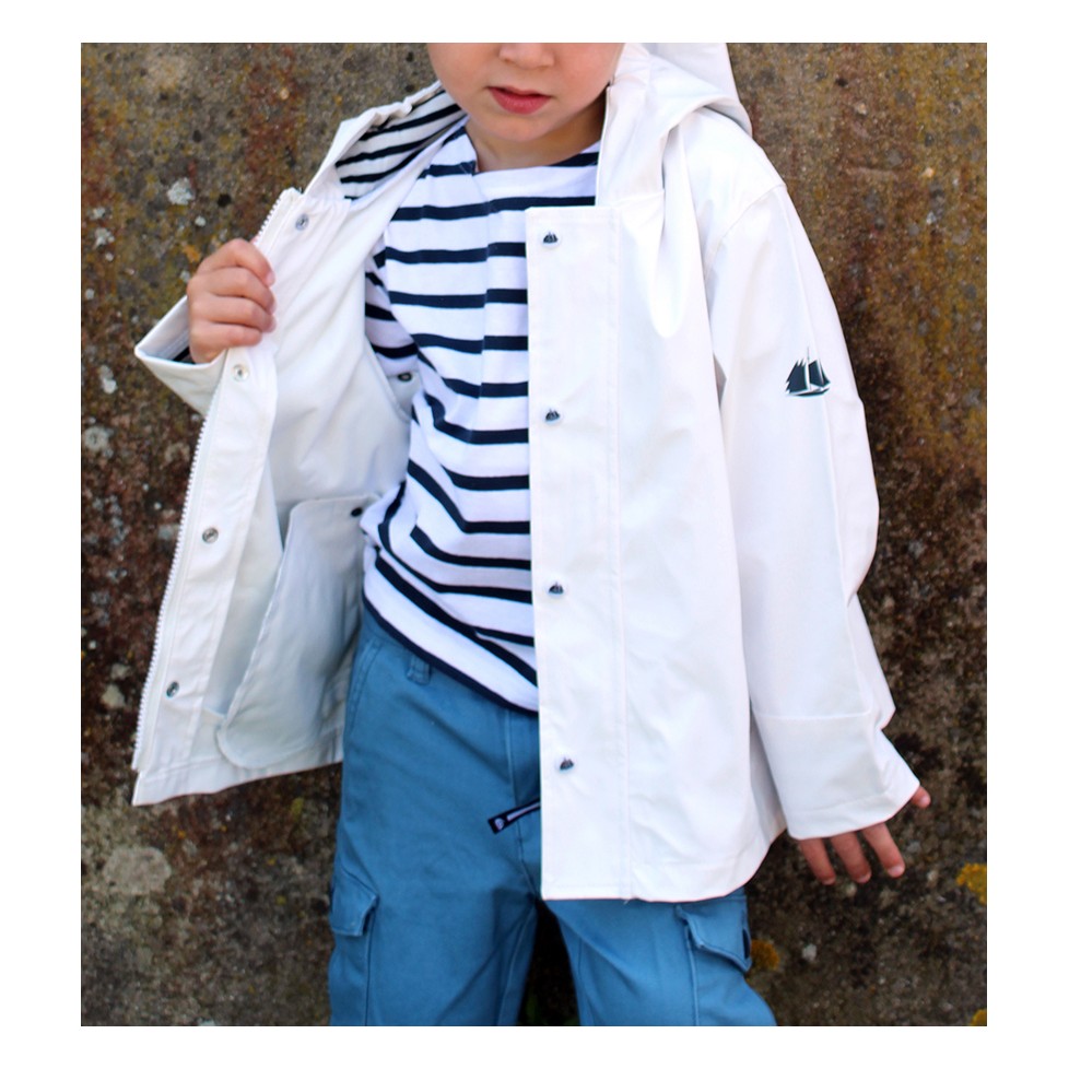 Combinaison PVC Imperméable Pour Enfants – écharpes De Poitrine – Bleu, Unisexe – Neuve Avec étiquettes