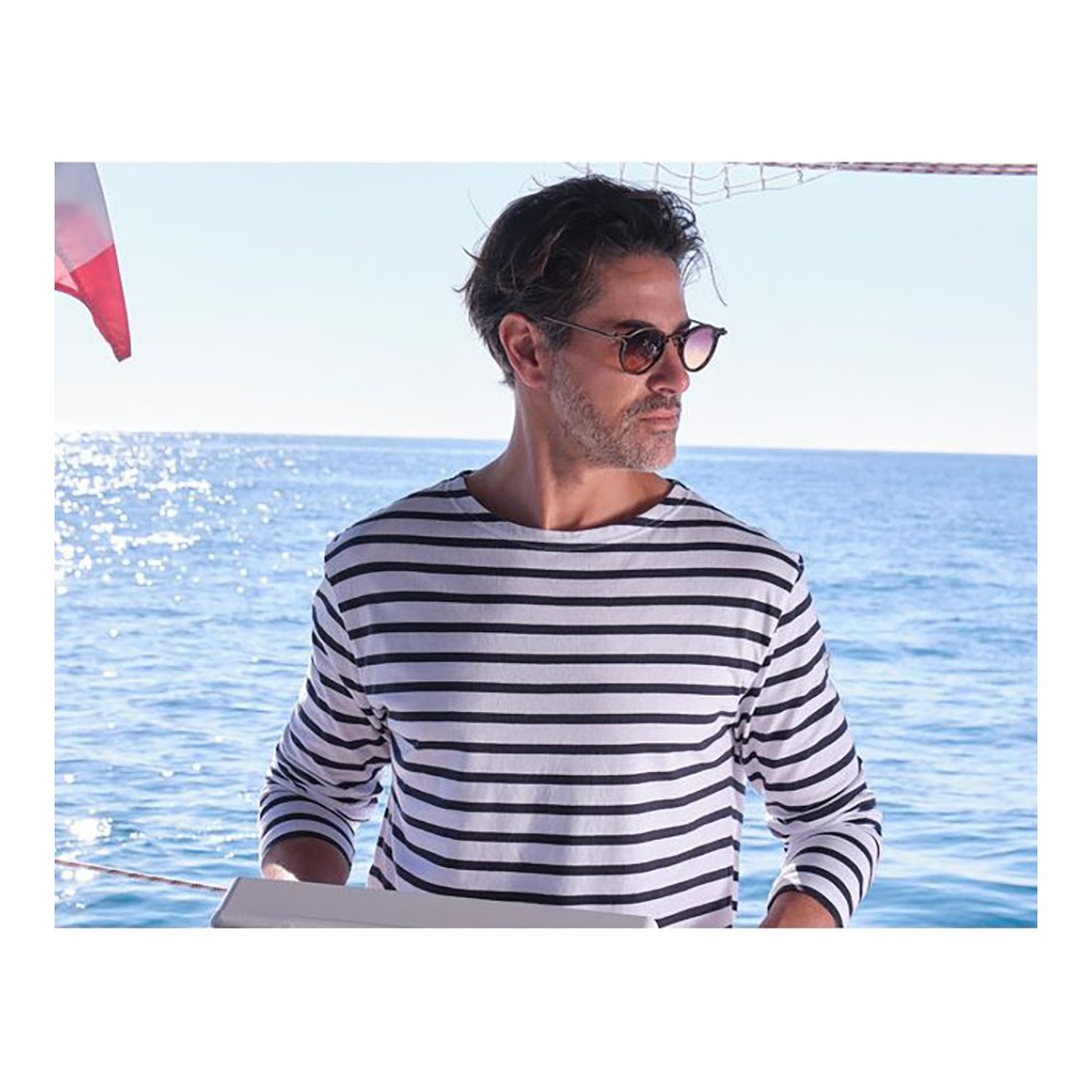 Marinière homme manches longues Sailing 100 Bleu blanc TRIBORD | Decathlon