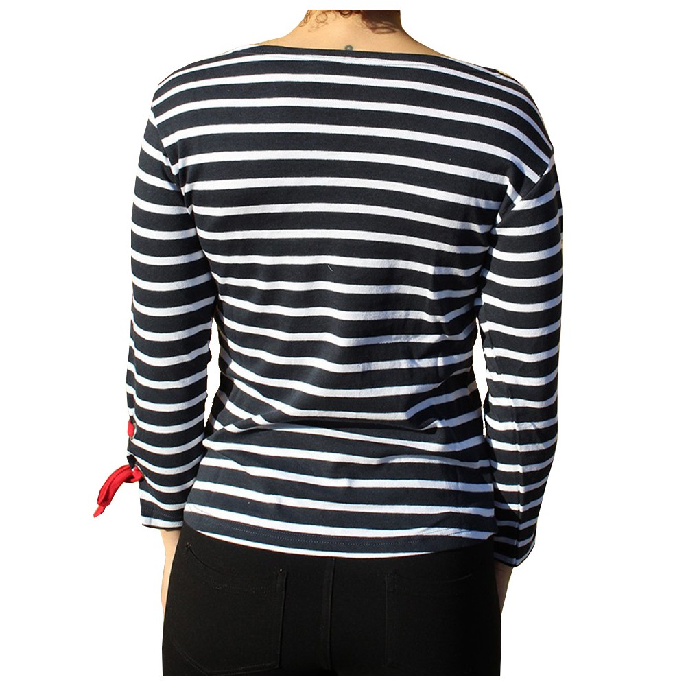 Marinière Enfant rayé bleu marine - Blanc Bleu - Garçon - 12.80