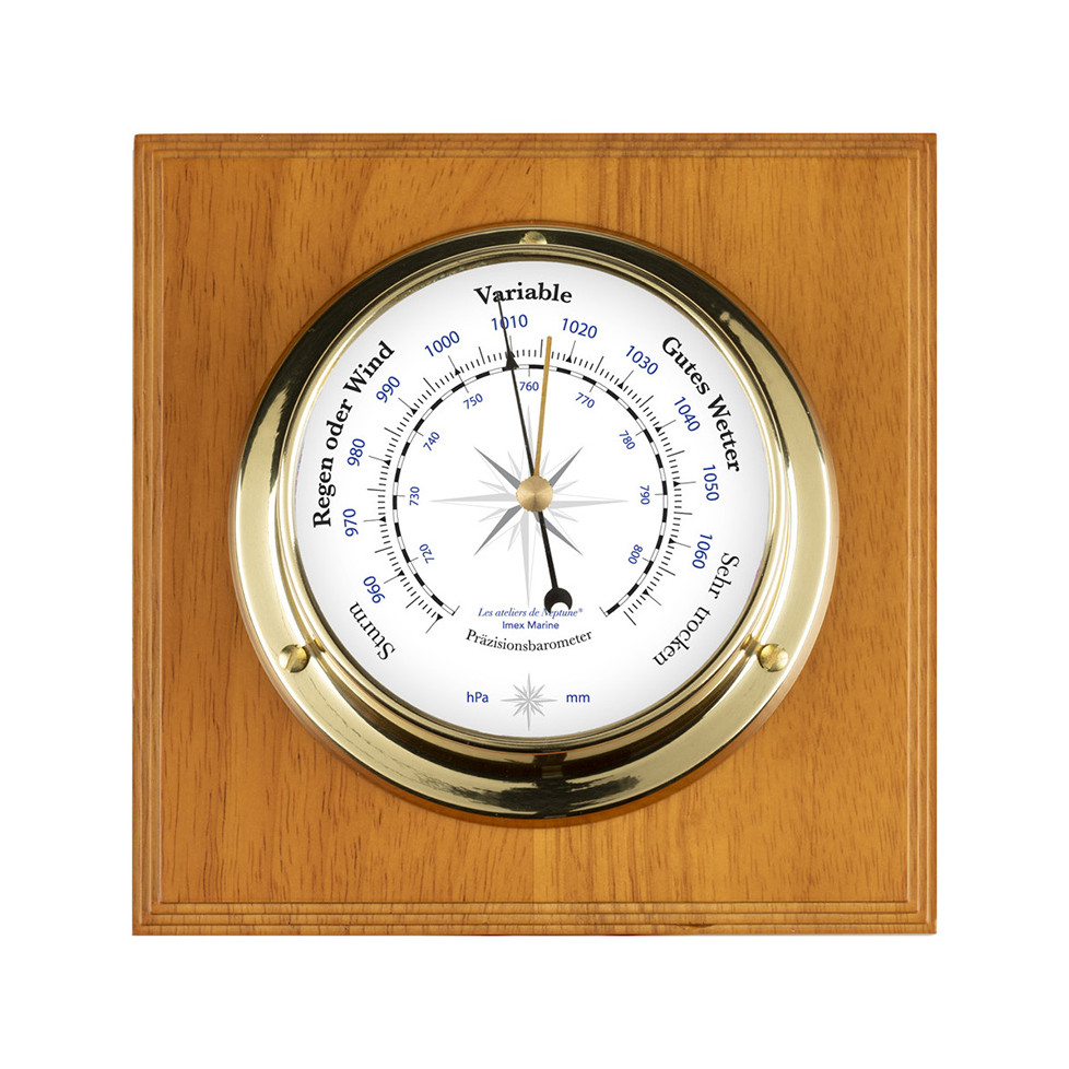 DELITE Baromètre Altitude En Laiton Poli 127mm - Élégant Et Précis Avec Échelle Française