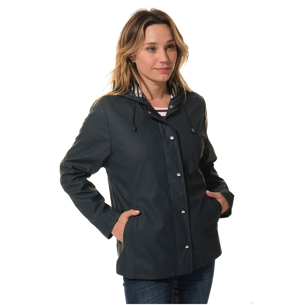 Imperméable, coupe-vent bleu marine femme