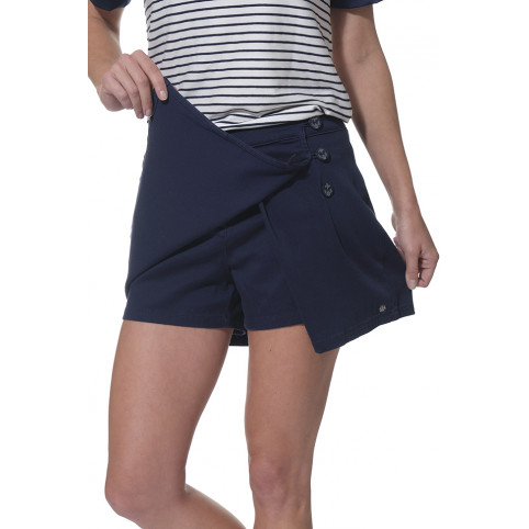 "CONCETTA" MINI JUPE PANTALON BLEU MARINE