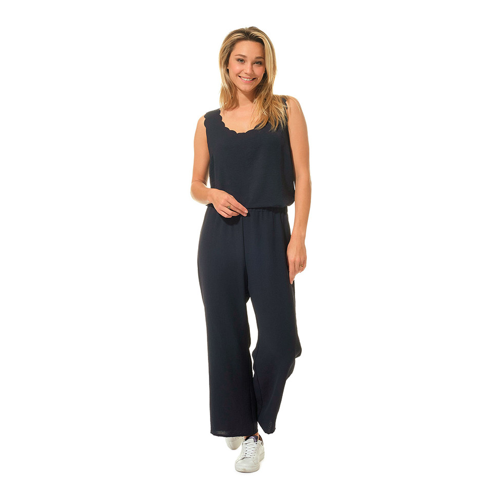 "KYRON" PANTALÓN ELÁSTICO MARINO PARA MUJER