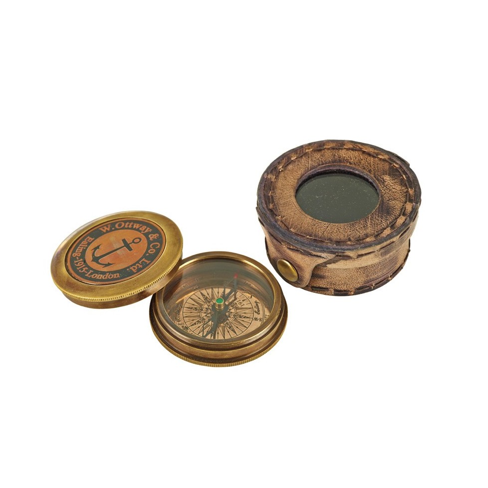 NAUTICAL BRASS COMPASS