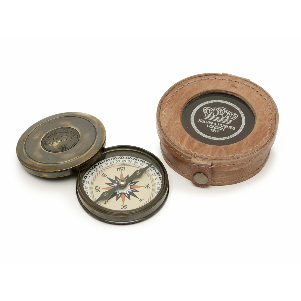 Boussole Poche Collection Boussole Nautique Laiton Antique - 7,6cm Avec Calendrier 50 Ans Compas Nautique Antique