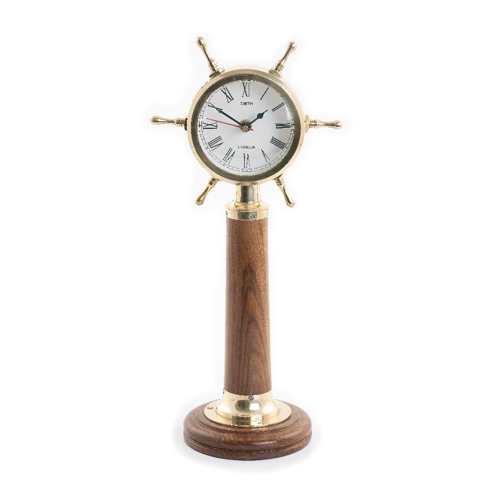 NAUTICAL SHIP WHEEL CLOCK