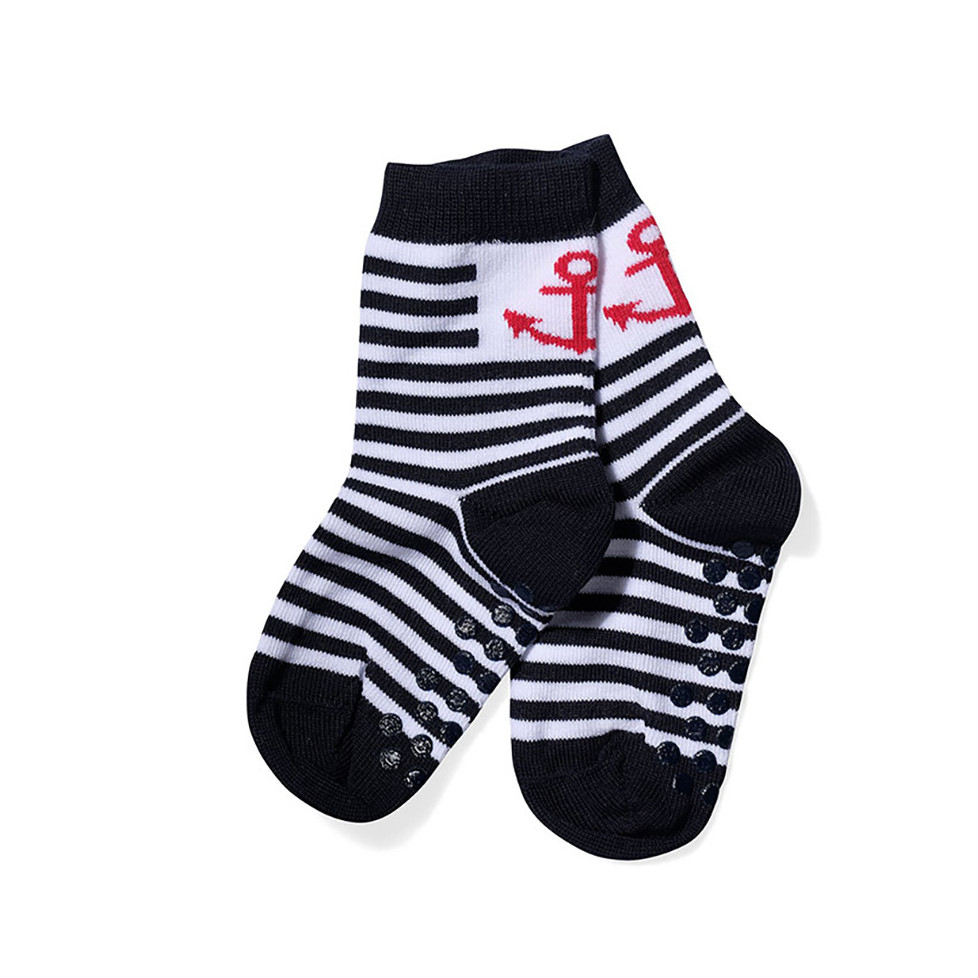 Chaussettes rayées motif petits crabes par Hublot Mode Marine