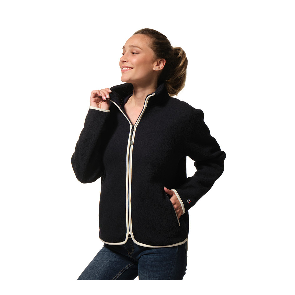 “G32SETIF” NAVY BLUE FLEECE JACKET FOR WOMEN